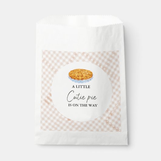 ボホリトルかわいこちゃんパイ感謝祭ベイビーシャワー フェイバーバッグ (正面)