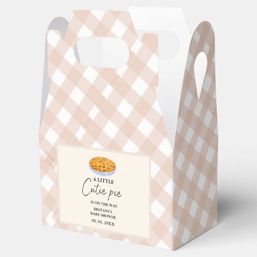 ボホリトルかわいこちゃんパイ感謝祭ベイビーシャワー フェイバーボックス (オープン)