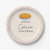 ボホリトルかわいこちゃんパイ感謝祭ベイビーシャワー ペーパープレート (正面)