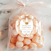 ボホリトルかわいこちゃんパイ感謝祭ベイビーシャワー ラウンドシール