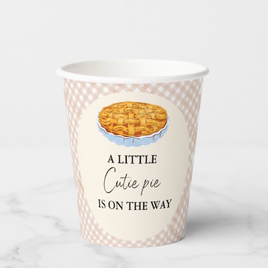 ボホリトルかわいこちゃんパイ感謝祭ベイビーシャワー 紙コップ (正面)