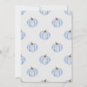 ボホリトルカボチャ招待状、秋男の赤ちゃんシャワー 招待状 (裏面)