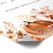 ボホリトルカボチャ秋ベビーは甘い ポスター (角)