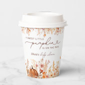 ボホリトルカボチャ秋ワイルドフラワーベビーシャワー 紙コップ (裏面)