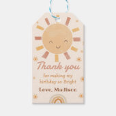 ボホリトルサンシャイン誕生日サンキューギフトラベル ギフトタグ (正面)