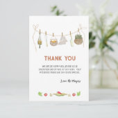 ボホリトルシェフベビーシャワーサンキューカード サンキューカード (スタンド正面)