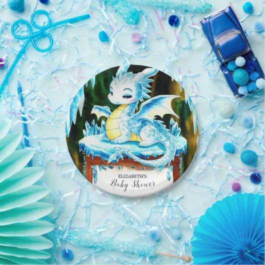 ボホリトルドラゴン赤ちゃんシャワー ペーパープレート (パーティー)