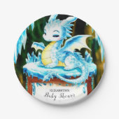 ボホリトルドラゴン赤ちゃんシャワー ペーパープレート (正面)