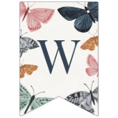 ボホリトルバタフライベビーシャワーデコール バンティングフラッグ (第2の旗)