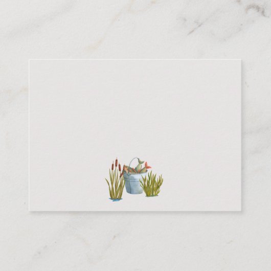 ボホリトルフィッシャーマンシャワーおむつラッフルカード エンクロージャーカード (裏面)