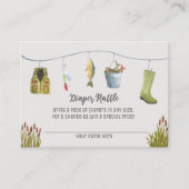 ボホリトルフィッシャーマンシャワーおむつラッフルカード エンクロージャーカード (正面)