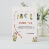 ボホリトルフィッシャーマンベビーシャワーサンキューカード サンキューカード (スタンド正面)