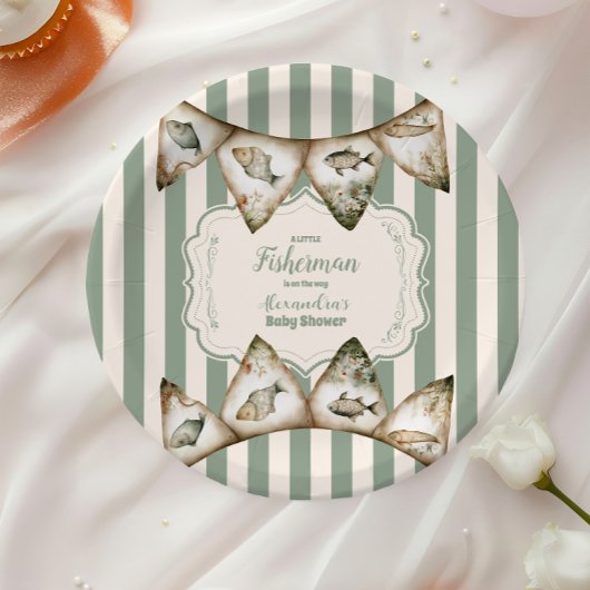 ボホリトルフィッシャーマン魚釣り ペーパープレート