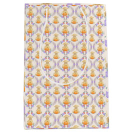 ボホリトルラムパンプキンウォーターカラーベビーシャワー ミディアムペーパーバッグ