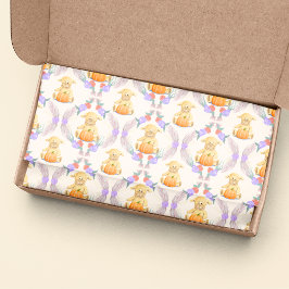 ボホリトルラムパンプキンウォーターカラーベビーシャワー 薄葉紙