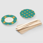 ボホリトルレイオブサンターコイズ赤ちゃんシャワー ハンドファン (組立なし)