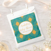 ボホリトルレイオブサンターコイズ赤ちゃんシャワー フェイバーバッグ (クリップ留めされた状態)