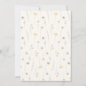 ボホリトルワイルドフラワー1st誕生日パーティー 招待状 (裏面)