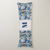 ボホリバーシブル抽象芸術フローラアーモノグラムのト ボディピロー (正面縦)