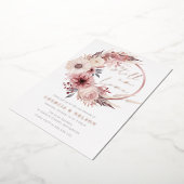 ボホリースが未だ愛の誓結婚いを更新 箔招待状 (回転した状態)