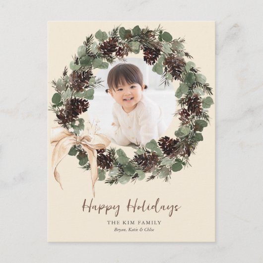 ボホリースウィズボウフォトホリデイ シーズンポストカード (正面)