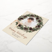 ボホリースウィズボウフォトホリデイ 箔シーズンカード (回転した状態)