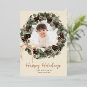 ボホリースウィズボウフォトホリデイ 箔シーズンカード (立ち正面)