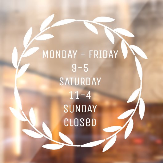 ボホリーススモールビジネスアワーズホワイト ウィンドウサイン (シート2)