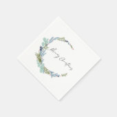 ボホリースメリークリスマスモダンデザイン スタンダードカクテルナプキン (角)