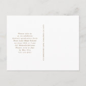 ボホリースワンフォト卒業パーティー招待状 案内ポストカード (裏面)