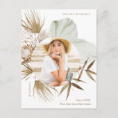 ボホリースワンフォト卒業パーティー招待状 案内ポストカード (正面)