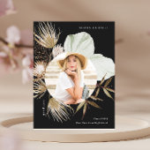 ボホリースワンフォト卒業パーティー招待状 案内ポストカード