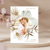 ボホリースワンフォト卒業パーティー招待状 案内ポストカード