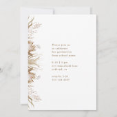 ボホリースワンフォト卒業パーティー招待状 案内状 (裏面)