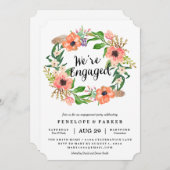 ボホリース婚約パーティ招待状 招待状 (正面/裏面)