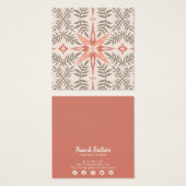 ボホリーフェイススターイヤリングネックレスジュエリーディスプレイ (正面&裏面)