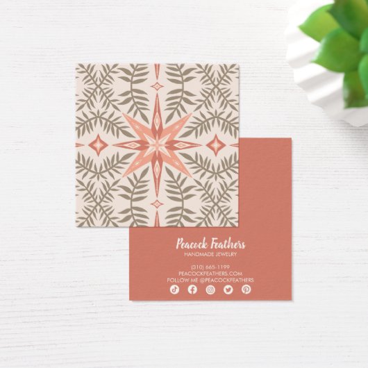 ボホリーフェイススターイヤリングネックレスジュエリーディスプレイ (デスク)