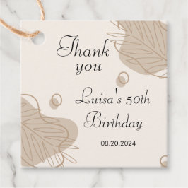 ボホリーフモダンオールエイジズ誕生日 フェイバータグ