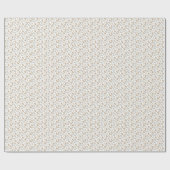 ボホリーフモダンオールエイジズ誕生日 ラッピングペーパー (フラット)