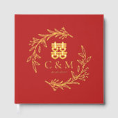 ボホリーフリースダブル中国のハピ結婚ネス ゲストブック (正面)