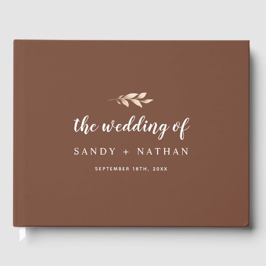 ボホリーフ結婚ズゲストブック ゲストブック (正面)