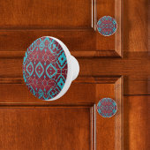 ボホルビーターコイズと銅 セラミックノブ