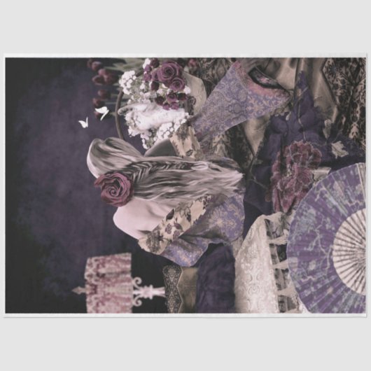 ボホルームポートレートウーマンキッテンフローラ 薄葉紙 (正面)