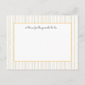 ボホレインベビーシャワーアドバイスカード アドバイスカード (裏面)