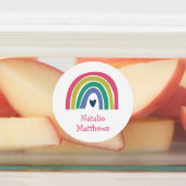 ボホレインボインピンクネイビーマスタード名防水 ラベル (貼付)