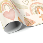 ボホレインボウズ温自然水カラーパターン ラッピングペーパー (ロールコーナー)