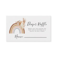 ボホレインボーおむつラッフルカード