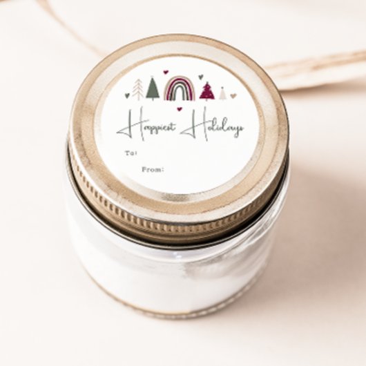 ボホレインボーとハートの最も幸せな休暇から ラウンドシール