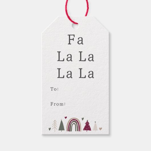 ボホレインボーとハートファララララトとラト ギフトタグ (正面)