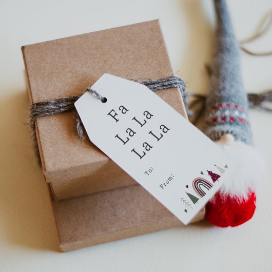 ボホレインボーとハートファララララトとラト ギフトタグ